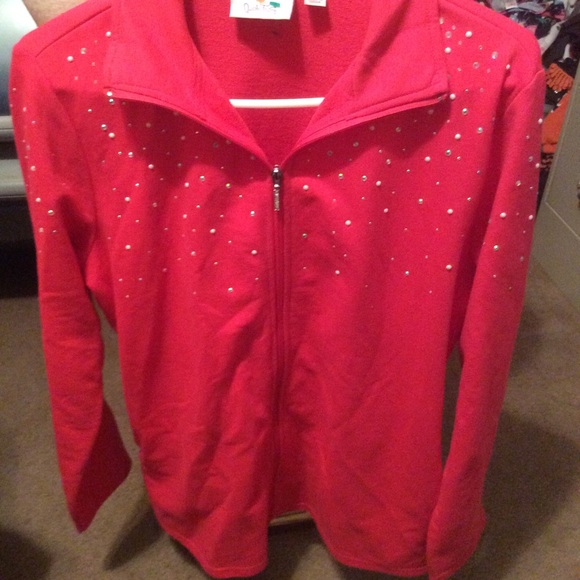 Quacker  Factory medium zip front top/jacket - Picture 8 of 9